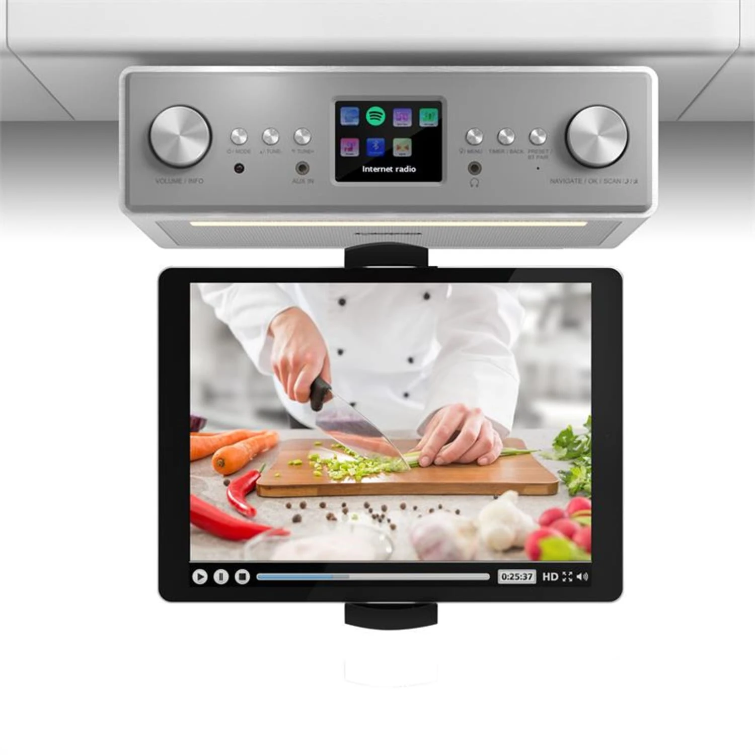 Connect Soundchef Tablet-Halterung 13-22 Cm Aluminium 5 Gelenke 3 Connect Soundchef Tablet-Halterung 13-22 Cm Aluminium 5 Gelenke – Bild 3