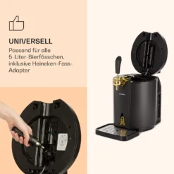 Skal Bierzapfanlage Bierkühler 5l Fässer CO2 Edelstahl Schwarz -Innovation Home Appliances Store 10032176 de 0004 logo