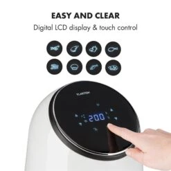 AirVital Heißluftfritteuse 1300W 2,5l CeraPlus-Antihaft Touch Weiß -Innovation Home Appliances Store 10032331 yy 0005 logo Klarstein AirVital Heissluftfritteuse 1300W weiss