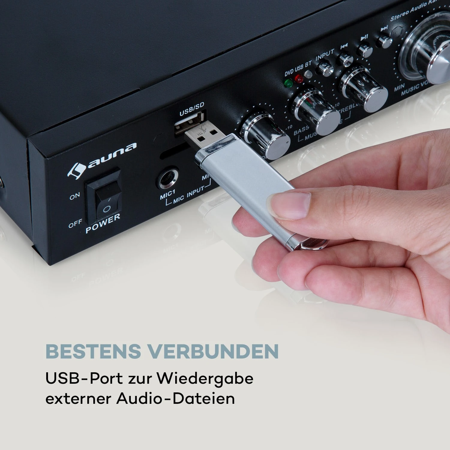 Karaoke Star 2 Karaoke-Set 2 X 50 W Max. BT USB/SD Line-In 2 X Mikro 5 Karaoke Star 2 Karaoke-Set 2 X 50 W Max. BT USB/SD Line-In 2 X Mikro – Bild 5