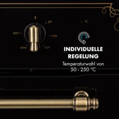 Victoria Einbaubackofen Retro-Design 9 Funktionen 50-250°C Schwarz 14 Victoria Einbaubackofen Retro-Design 9 Funktionen 50-250°C Schwarz -Innovation Home Appliances Store 10032460 de 0005 logo