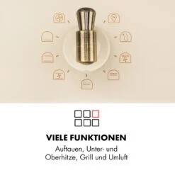 Victoria Einbaubackofen Retro-Design 9 Funktionen 50-250°C Elfenbein 13 Victoria Einbaubackofen Retro-Design 9 Funktionen 50-250°C Elfenbein -Innovation Home Appliances Store 10032485 de 0004 logo