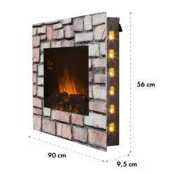 Colmar Elektrischer Kamin Glas 2000W 7 LED-Farben Fernbedienung -Innovation Home Appliances Store 10032536 yy 0009 dimensions