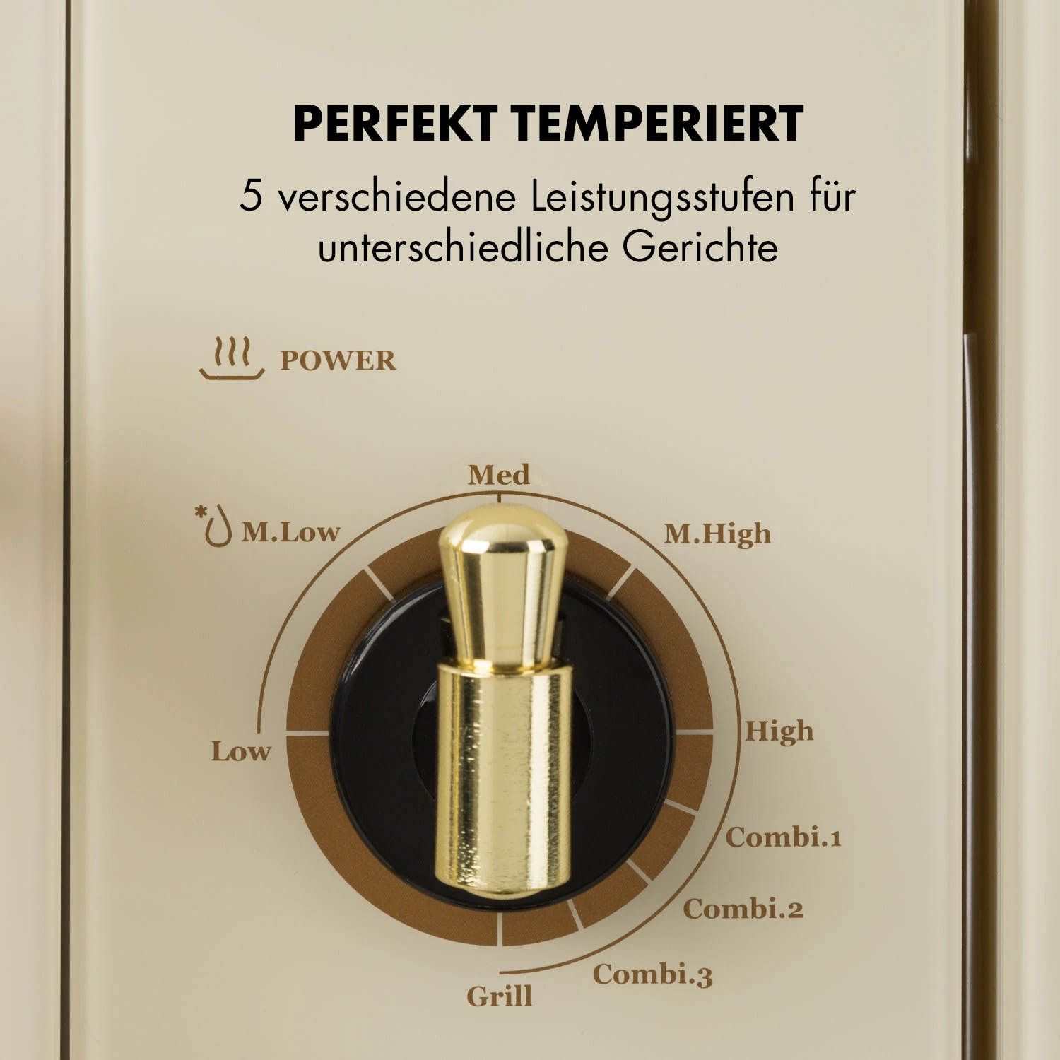 Victoria 20 Einbau-Mikrowelle, 20 L, 800 W, Grill: 1000 W, Elfenbein 5 Victoria 20 Einbau-Mikrowelle, 20 L, 800 W, Grill: 1000 W, Elfenbein – Bild 5