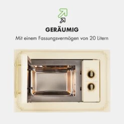 Victoria 20 Einbau-Mikrowelle, 20 L, 800 W, Grill: 1000 W, Elfenbein 16 Victoria 20 Einbau-Mikrowelle, 20 L, 800 W, Grill: 1000 W, Elfenbein -Innovation Home Appliances Store 10032592 de 0007 logo