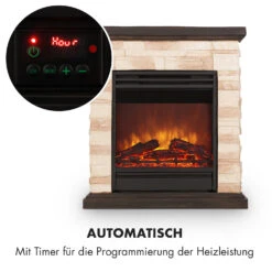 Kaprun Elektrischer Kamin 1800W Steindekor Polystone Fernbedienung 13 Kaprun Elektrischer Kamin 1800W Steindekor Polystone Fernbedienung -Innovation Home Appliances Store 10032596 de 0005 logo