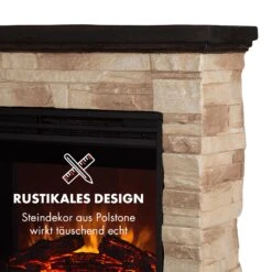 Kaprun Elektrischer Kamin 1800W Steindekor Polystone Fernbedienung 14 Kaprun Elektrischer Kamin 1800W Steindekor Polystone Fernbedienung -Innovation Home Appliances Store 10032596 de 0006 logo