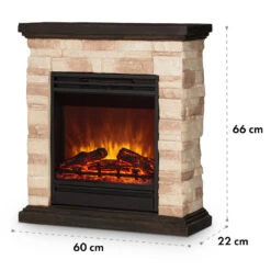 Kaprun Elektrischer Kamin 1800W Steindekor Polystone Fernbedienung 17 Kaprun Elektrischer Kamin 1800W Steindekor Polystone Fernbedienung -Innovation Home Appliances Store 10032596 yy 0009 logo