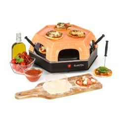 Innovation Home Appliances Store 20 Capricciosa Pizzaofen 1500W Abdeckung Aus Terracotta Warmhaltefunktion
