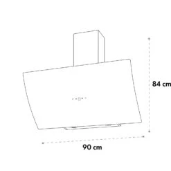 Annabelle 60 Dunstabzugshaube Glas 595 M³/h Touch-Armatur Weiß -Innovation Home Appliances Store 10032684 yy 0009 logo