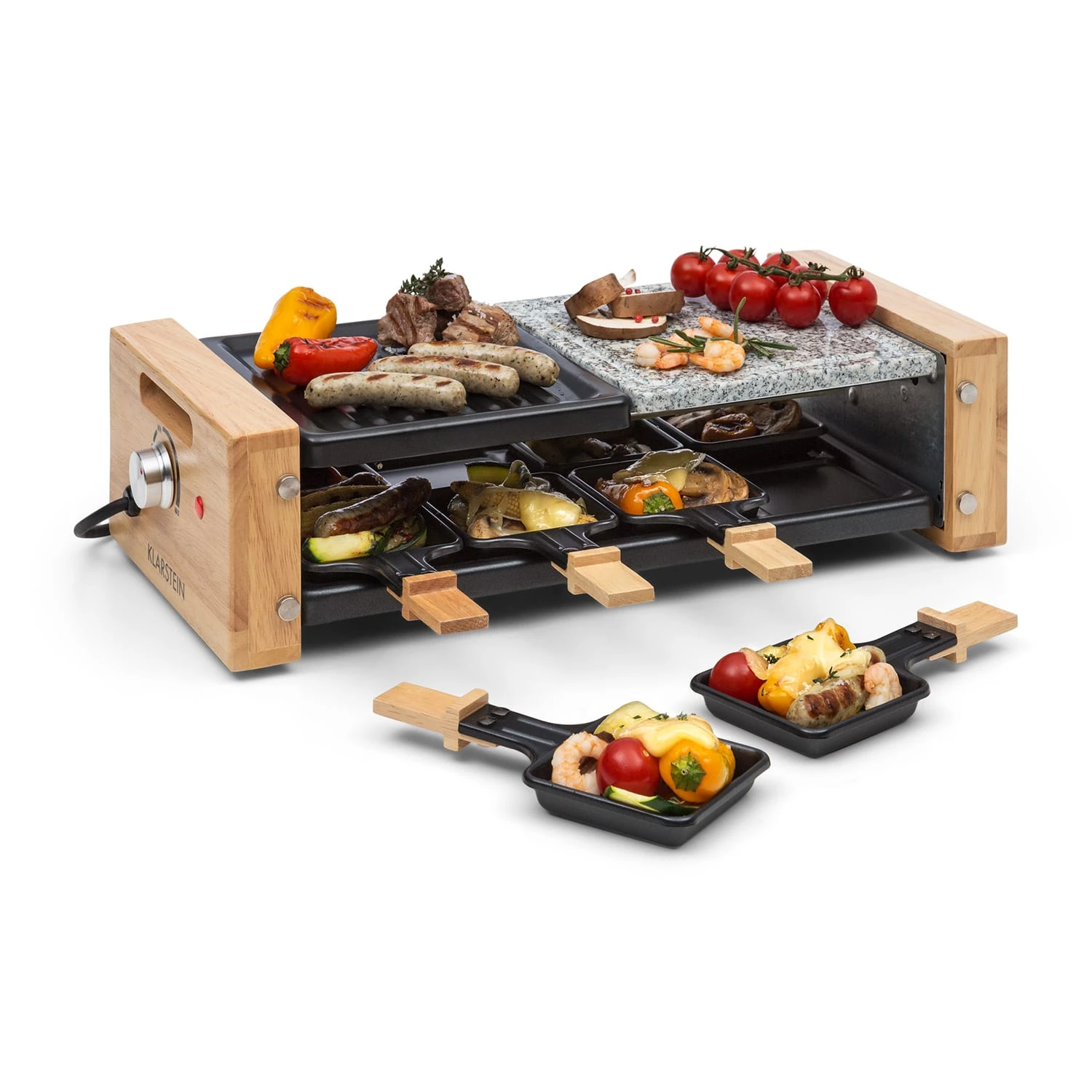Chateaubriand Nuovo Raclette 1200W Aluminium / Stein 8 Personen Holz 1 Chateaubriand Nuovo Raclette 1200W Aluminium / Stein 8 Personen Holz