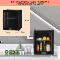 Brooklyn 24 Mini-Kühlschrank Glastür LED Ablage -Innovation Home Appliances Store 10032778 DE 0006 usp