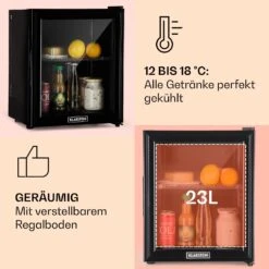 Brooklyn 24 Mini-Kühlschrank Glastür LED Ablage -Innovation Home Appliances Store 10032778 de 0004 usp
