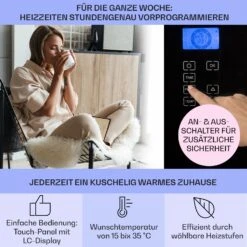 Norderney Konvektions-Heizgerät Thermostat Timer 1000W 20m² -Innovation Home Appliances Store 10032787 de 0003 usp