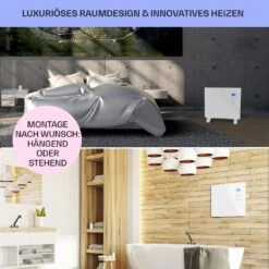 Norderney Konvektions-Heizgerät Thermostat Timer 1000W 20m² Weiß -Innovation Home Appliances Store 10032788 de 0007 usp