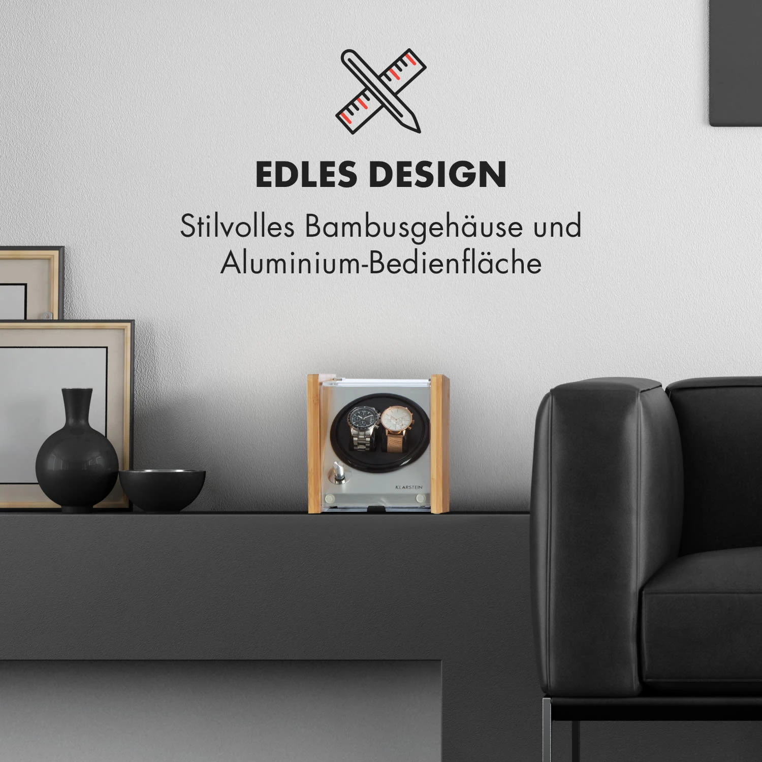 Hanoi 2 Uhrenbeweger, 2 Uhren, 3 Geschwindigkeiten, 4 Modi, Bambus 5 Hanoi 2 Uhrenbeweger, 2 Uhren, 3 Geschwindigkeiten, 4 Modi, Bambus – Bild 5