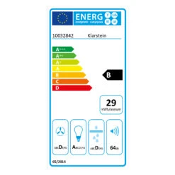 Laurel 60 Dunstabzugshaube 60cm Abluft: 350 M³/h LED Touch Glas 19 Laurel 60 Dunstabzugshaube 60cm Abluft: 350 M³/h LED Touch Glas -Innovation Home Appliances Store 10032842 energy label
