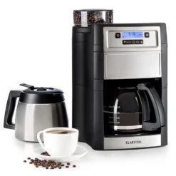 Innovation Home Appliances Store 16 Aromatica II Duo Kaffeemaschine, Integriertes Mahlwerk, 1,25 L Silber