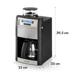 Aromatica II Duo Kaffeemaschine, Integriertes Mahlwerk, 1,25 L Silber -Innovation Home Appliances Store 10032865 yy 0011 logo Klarstein Aromatica II Duo Kaffeemaschine schwarz