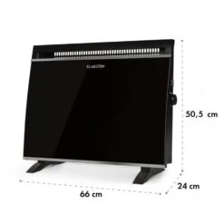 Gotland Glaskonvektor 600, 900 Und 1500W Standgerät Schwarz -Innovation Home Appliances Store 10032867 yy 0008 logo Klarstein Gotland Glaskonvektor schwarz