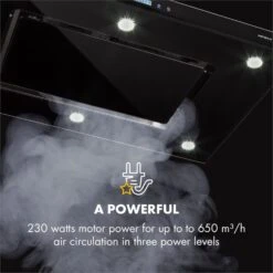 Valeria Inselabzugshaube 90cm 650m³/h Abluft Touch LED Glas Edelstahl -Innovation Home Appliances Store 10032902 uk 0006 logo Klarstein Valeria Inselabzugshaube 90cm Edelstahl