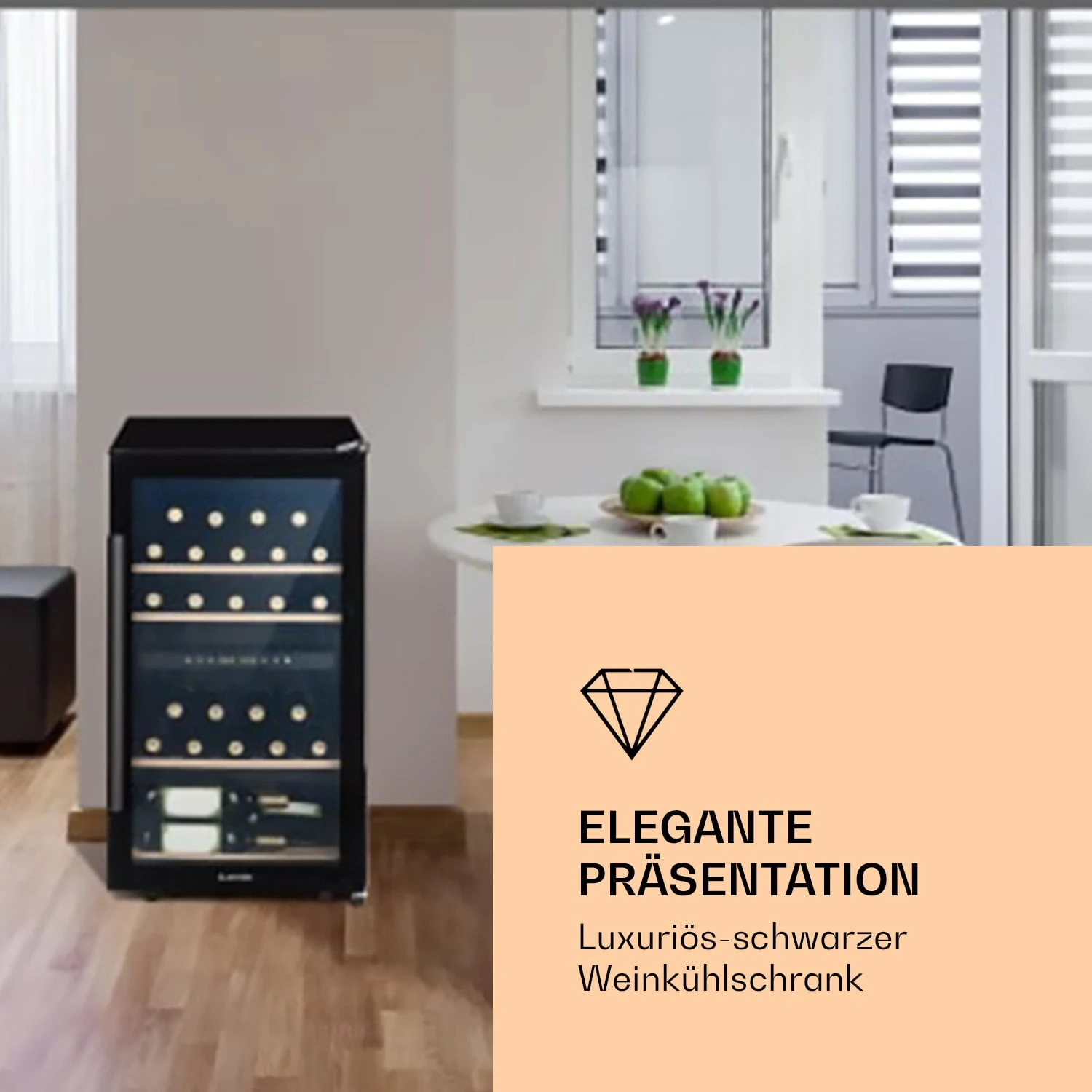 Barossa 34 Duo Weinkühlschrank 34 Fl 80 Ltr 2 Zonen Touch-Steuerung 2 Barossa 34 Duo Weinkühlschrank 34 Fl 80 Ltr 2 Zonen Touch-Steuerung – Bild 2