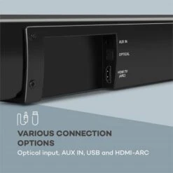 Areal Bar 650 2.1 Sound System Soundbar 120W RMS-Leistung BT USB -Innovation Home Appliances Store 10032983 yy 0008 logo Auna 2 1CH Soundbar