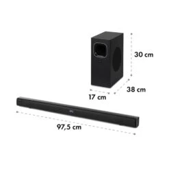 Areal Bar 650 2.1 Sound System Soundbar 120W RMS-Leistung BT USB -Innovation Home Appliances Store 10032983 yy 0010 logo Auna 2 1CH Soundbar