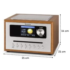Silver Star CD Cube Radio Bluetooth HCC Display Wood Brown -Innovation Home Appliances Store 10033003 yy 0010 logo