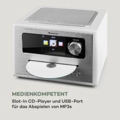 Silver Star CD Cube Radio Bluetooth HCC Display Weiß -Innovation Home Appliances Store 10033004 de 0008 logo