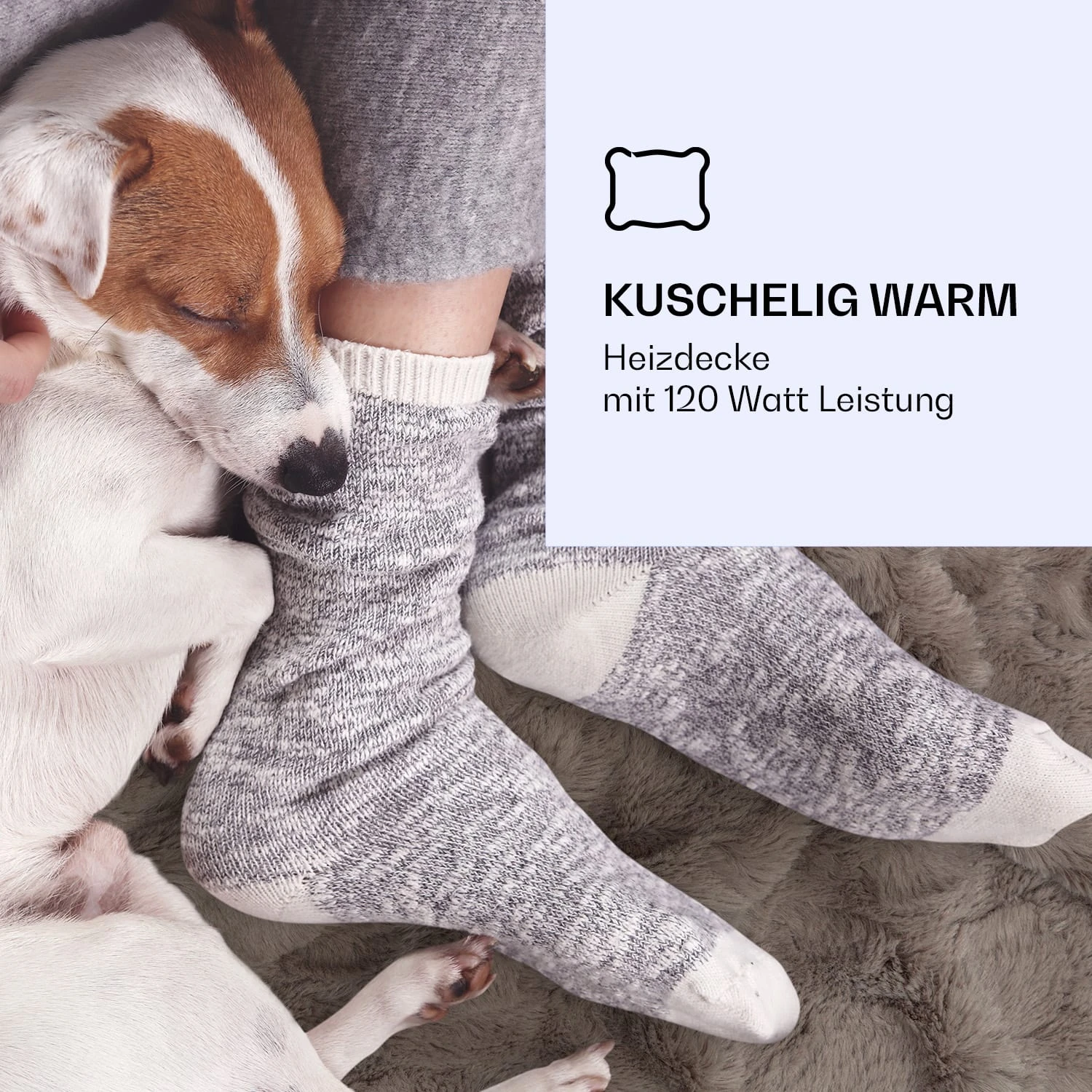 Dr. Watson Comfort & Style Heizdecke 120W 180x130cm Faux Fur 2 Dr. Watson Comfort & Style Heizdecke 120W 180x130cm Faux Fur – Bild 2