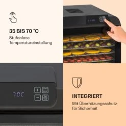 Arizona Jerky Dörrautomat 500W 35-70°C Digitales Touch-Display 9 Arizona Jerky Dörrautomat 500W 35-70°C Digitales Touch-Display -Innovation Home Appliances Store 10033020 de 0004 logo