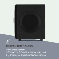 Concept 520 5.1 Lautsprechersystem 75W RMS OneSide Subwoofer BT USB SD 13 Concept 520 5.1 Lautsprechersystem 75W RMS OneSide Subwoofer BT USB SD -Innovation Home Appliances Store 10033066 de 0005 logo