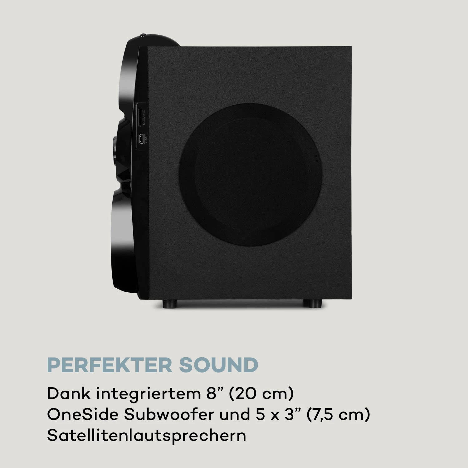 X-Gaming 5.1 Surround-Audiosystem 380Wmax. OneSide Subwoofer BT USB SD 6 X-Gaming 5.1 Surround-Audiosystem 380Wmax. OneSide Subwoofer BT USB SD – Bild 6