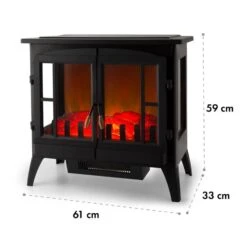 Innsbruck Elektrischer Kamin 1000/2000W Thermostat 15 Innsbruck Elektrischer Kamin 1000/2000W Thermostat -Innovation Home Appliances Store 10033092 yy 0008 logo Electric Fireplace Black YH15