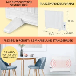 Wallander Ölradiator 600W LED-Display Wochentimer Weiß 12 Wallander Ölradiator 600W LED-Display Wochentimer Weiß -Innovation Home Appliances Store 10033098 de 0006 usp