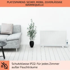 Wallander Ölradiator 800W Thermostat Ölheizung Ultraflach Weiß 13 Wallander Ölradiator 800W Thermostat Ölheizung Ultraflach Weiß -Innovation Home Appliances Store 10033100 de 0007 usp