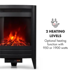 Vienna Elektrischer Eckkamin 1900W Wochentimer Fernbedienung -Innovation Home Appliances Store 10033112 yy 0003 logo Electric Fireplace With log LED flame