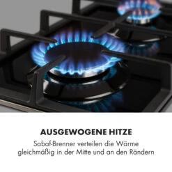 Ignito Domino Gaskochfeld 2-flammig Sabaf-Brenner Glaskeramik Schwarz -Innovation Home Appliances Store 10033131 de 0003 logo