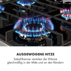 Ignito 4 Zonen Gaskochfeld 4-flammig Sabaf-Brenner Glaskeramik Schwarz -Innovation Home Appliances Store 10033132 de 0003 logo
