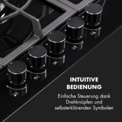 Ignito 5 Zonen Gaskochfeld 5-flammig Sabaf-Brenner Glaskeramik Schwarz -Innovation Home Appliances Store 10033133 de 0004 logo