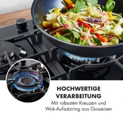 Ignito 5 Zonen Gaskochfeld 5-flammig Sabaf-Brenner Glaskeramik Schwarz -Innovation Home Appliances Store 10033133 de 0005 logo