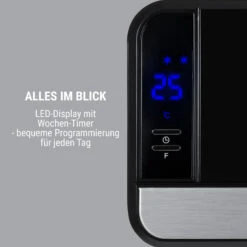 Wallkyrie Wandheizgerät 1000W/2000W 10 - 49 °C Thermostat Schwarz -Innovation Home Appliances Store 10033139 de 0003 logo