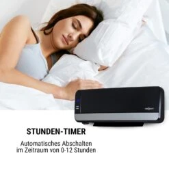 Wallkyrie Wandheizgerät 1000W/2000W 10 - 49 °C Thermostat Schwarz -Innovation Home Appliances Store 10033139 de 0005 logo