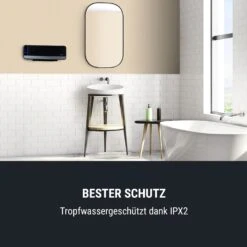 Wallkyrie Wandheizgerät 1000W/2000W 10 - 49 °C Thermostat Schwarz -Innovation Home Appliances Store 10033139 de 0006 logo