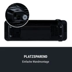Wallkyrie Wandheizgerät 1000W/2000W 10 - 49 °C Thermostat Schwarz -Innovation Home Appliances Store 10033139 de 0008 logo