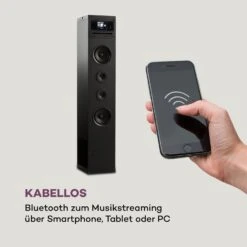 Karaboom 100 Wifi Turmlautsprecher Internetradio DAB+ BT 120W Schwarz -Innovation Home Appliances Store 10033151 de 0005 logo