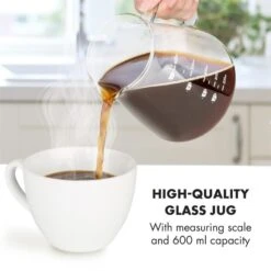 Craft Coffee Waage Timer Glaskanne Filteraufsatz 600ml Schwarz/weiß -Innovation Home Appliances Store 10033182 yy 0007 logo Klarstein craft coffee Waage Kaffeebereiter schwarz weiss