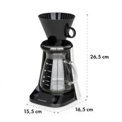 Craft Coffee Waage Timer Glaskanne Filteraufsatz 600ml Schwarz/weiß -Innovation Home Appliances Store 10033182 yy 0008 logo Klarstein craft coffee Waage Kaffeebereiter schwarz weiss