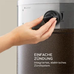 Goldflame Deluxe Terrassenheizstrahler 36.000BTU/11kW Mobil Edelstahl -Innovation Home Appliances Store 10033279 yy 0004 logo Blumfeldt Goldflame Deluxe Heizstrahler kupfer